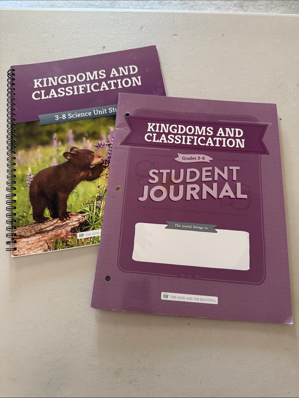 Purple 'Kingdoms and Classification' Student Journal - Educational Workbook